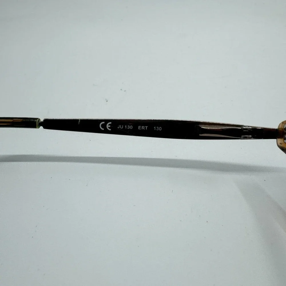 Juicy Couture JU 130 ERT Black Brown Leopard Square Eyeglasses Frames Only H9857